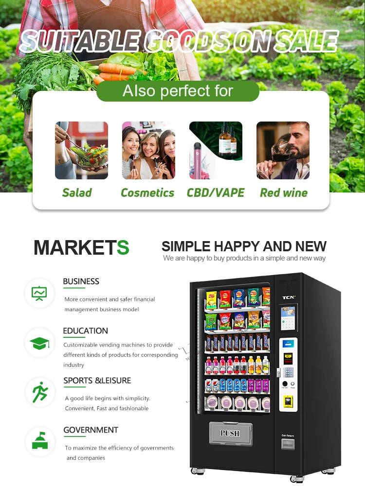 Tcn Ada Vending Machine Refrigerant R290/r513a/r1234yf Elevator Vending