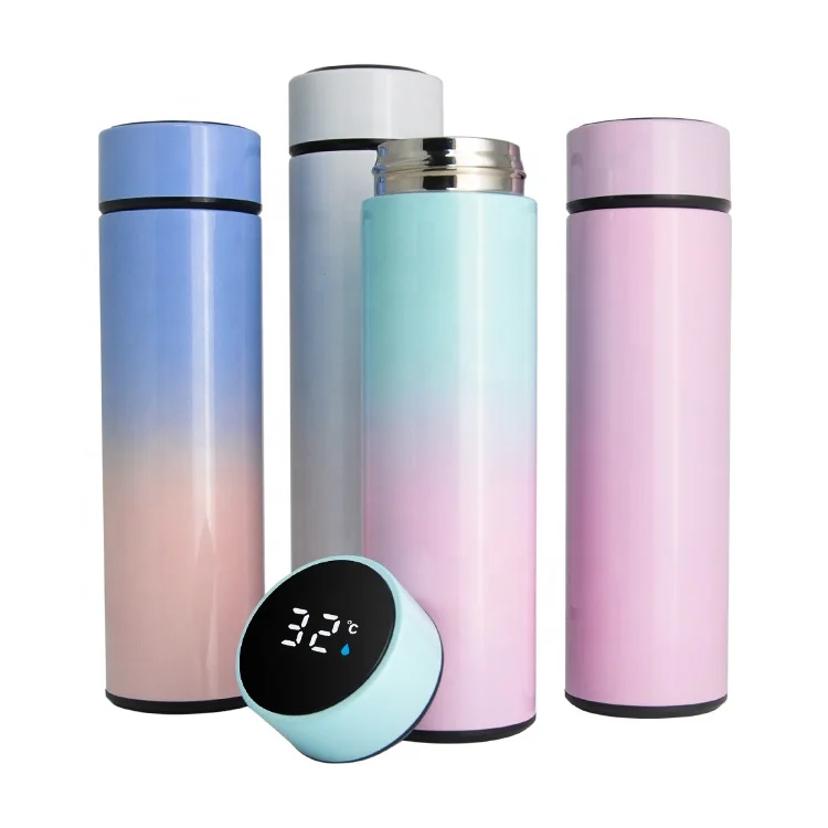 Coffee Thermos with Temperature Display,Insulated Coffee Mug,Coffee  bottle,Tea Infuser Bottle,Smart Sports Water Bottle with LED Temperature  Display