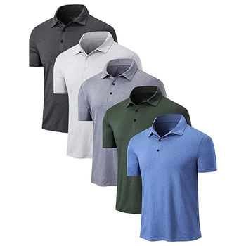 Custom Workout Dry Fit Men's Polo Shirts,100% Polyester Men's Polo ...