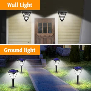 product 2 in 1ip65 waterproof 7000k 2400mah battery 2 colors wall landscape garden street patio led pir motion sensor solar lights-40