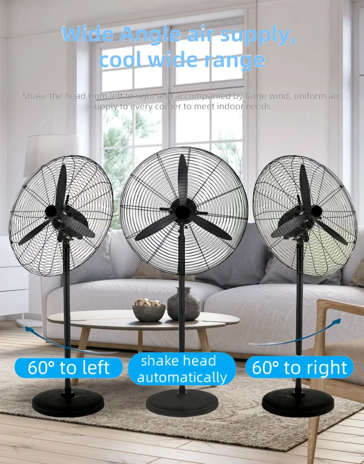 Industrial Cooling Stand Fan, 26inch, 220V, 160 - detail 12