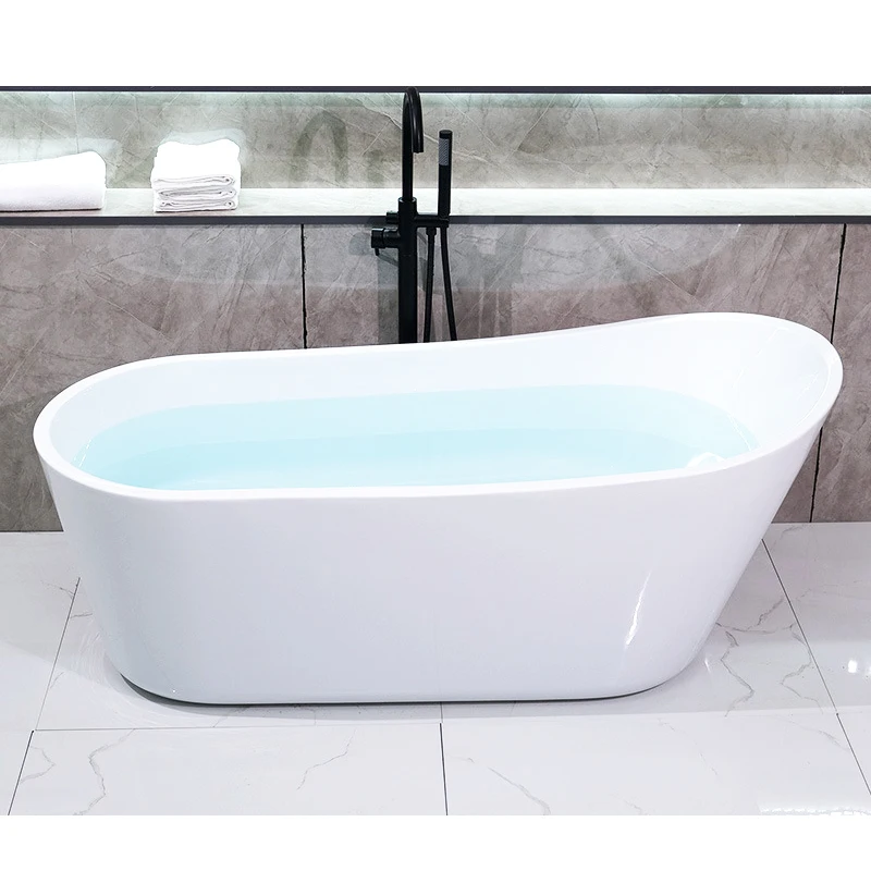 Cheap Solid Surface Soaking Tub Small European Angle Acrylic