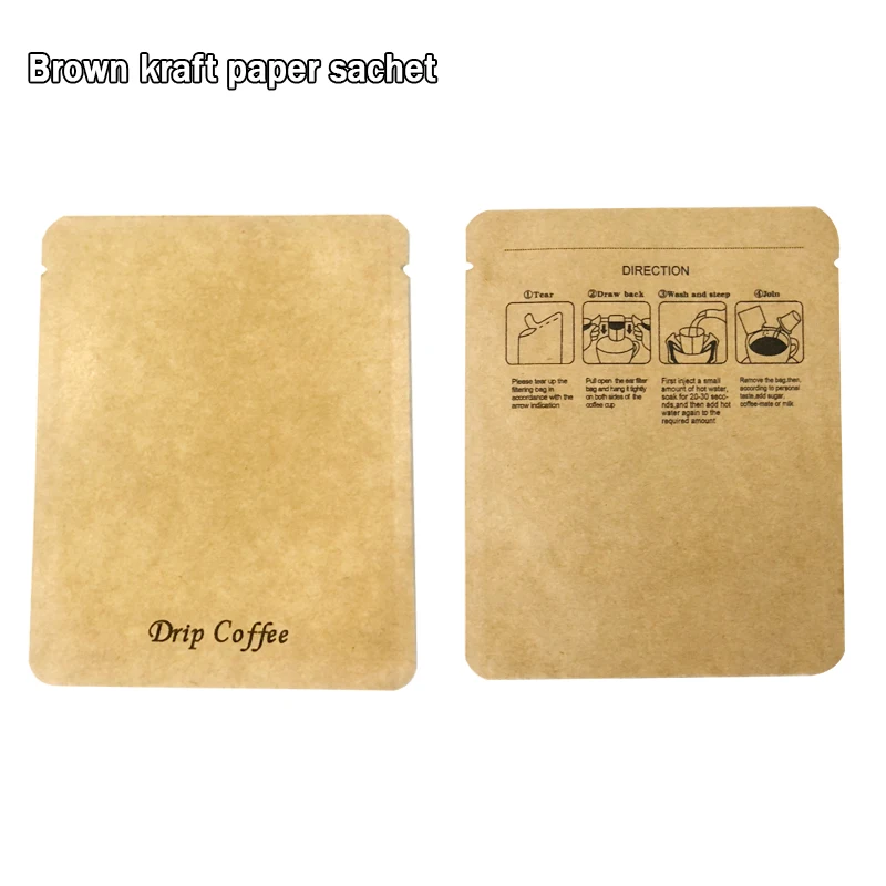 Portable Custom Printing Cold Brew Disposable Packaging Set Hanging Ear Drip Coffee Filter Bag