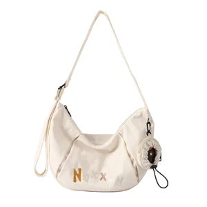 NOXXON Niche Leisure Large Capacity Shoulder Messenger Bag Fashionable Dumplings Moon Armpit Design Commuting Bag Handbags