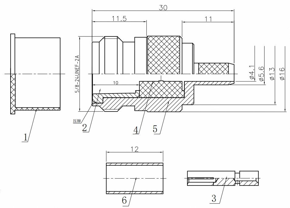 product microwave equipment connector n c k4d female jack coaxial connectors n connector for 240 cable assembly-3