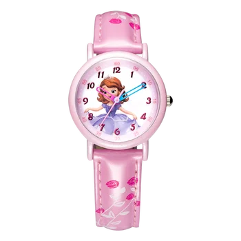 Most Popular Children's Products Affordable Disney Authorized Little Girl Quartz Watch for Kids