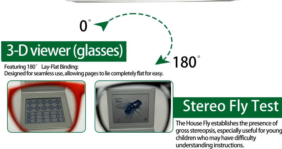Hot Selling Optical Equipments Test Lea Symbols Fly Stereopsis Test For Sale