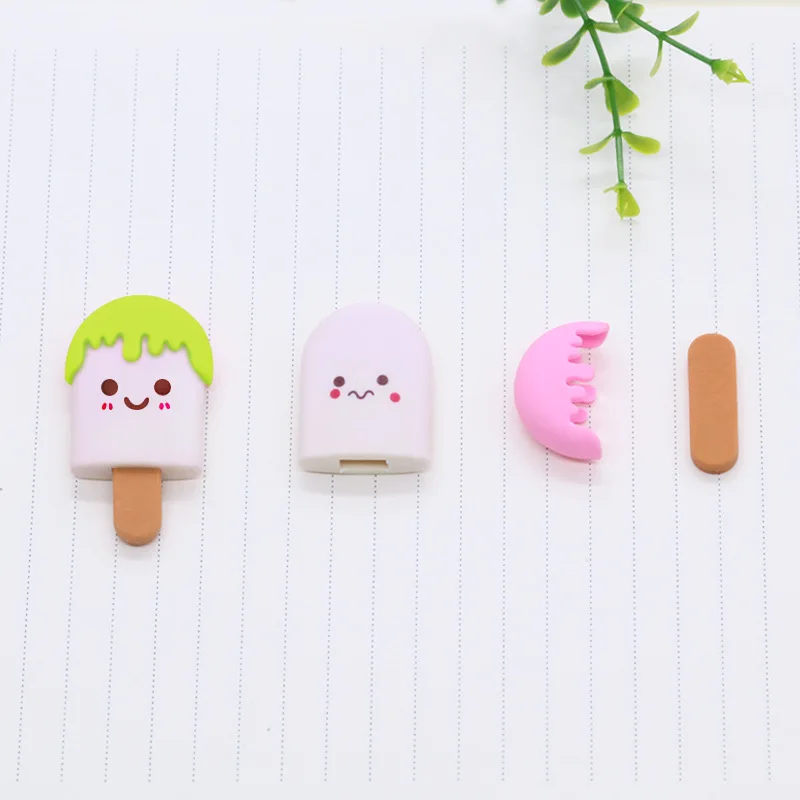 Супер милый ластик для мороженого Топпер канцелярские принадлежности студентов забавные школьные с