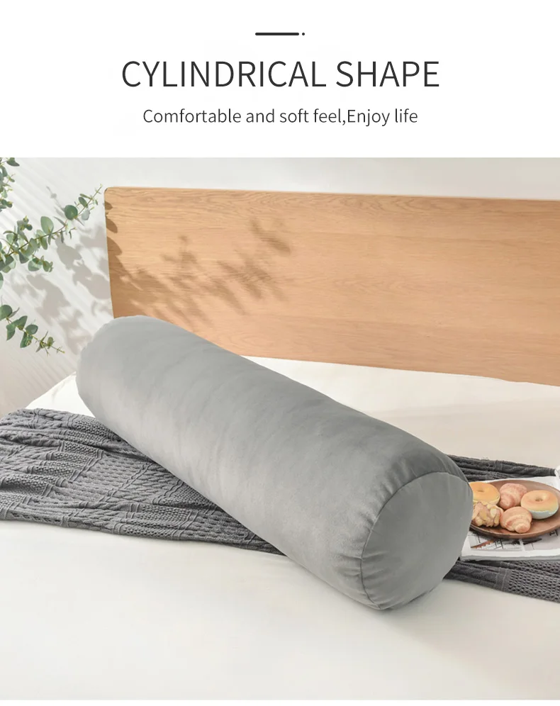 Round Body Pillow Adult Extra Long Throw Pillow Super Soft Large Size