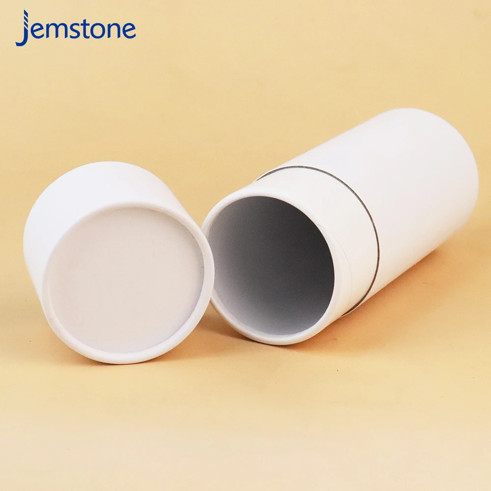 Biodegradable Cardboard Cylinder Round Box White Paper Tube Packaging Box for Cosmetic Gift