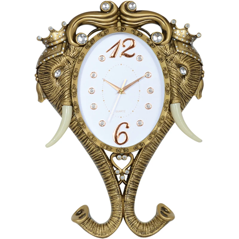 Promotion 3D Room Decor Elephant Design Big Wall Clock