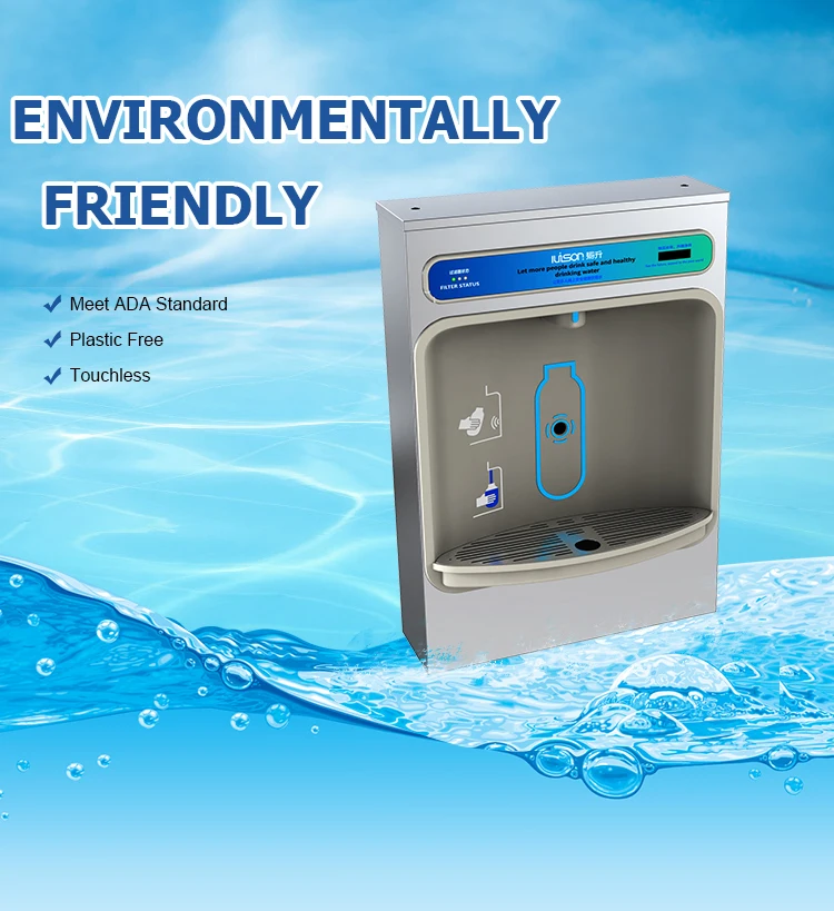 Factory Supply Bottle Filling Station Surface Mounted Water Cooler Stainless Steel Purifier Cold Water Dispenser For Office supplier