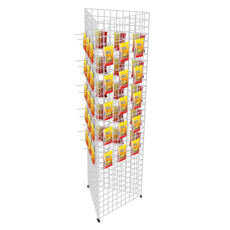 Индивидуальные 3-сторонняя инструменты аксессуары метеллический экспозиционный стенд ювелирный магазин производства картофельных чипсов типа еды заедк проволочные сетчатые