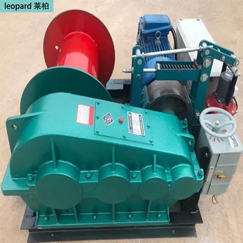 JK/JM Model Electric Winch Boats with 2 Ton 5 Ton 10 Ton Capacity 12V Manual Winch with Steel Wire Rope for Cranes 220V 380V