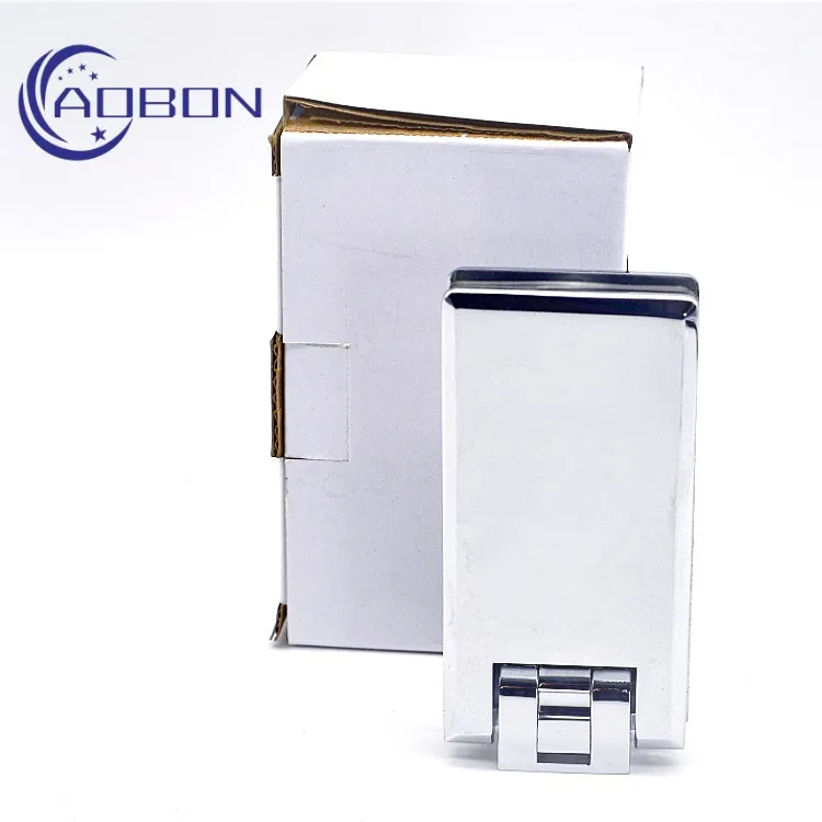 Frameless Glass Safety Corner Wall Mounted Brass Glass Door Hinge