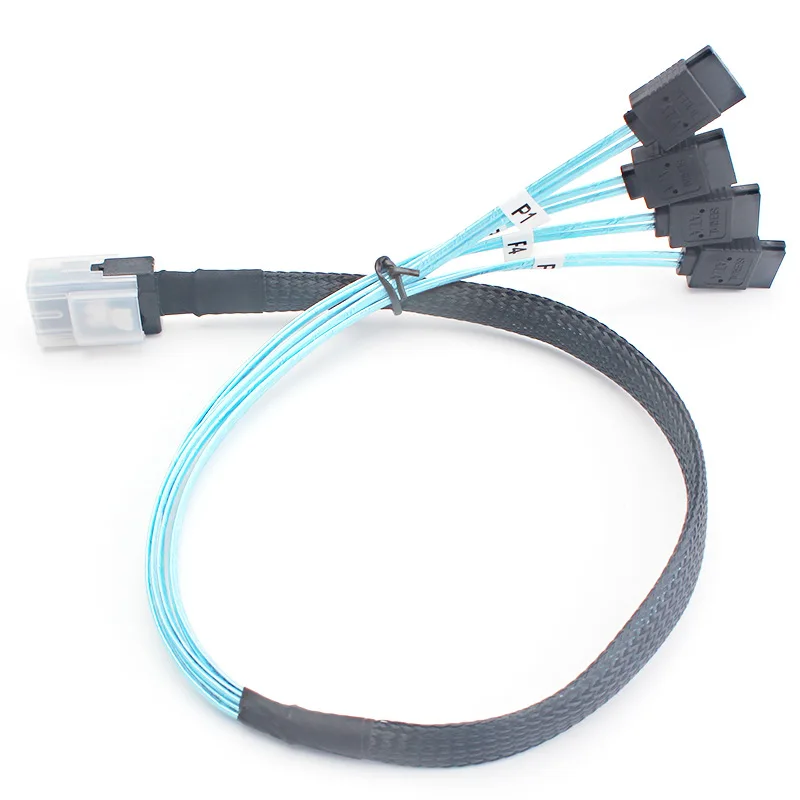 Хард корд. SFF-8087 Mini to 4 SATA. Кабель Mini SAS 4xsata. Mini SAS to 4-SATA SFF-8087 Multi-Lane forward Breakout Internal Cable 39"/1m. BIZLINK Mini-SAS g36363-002.