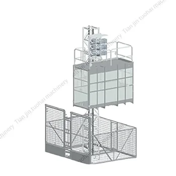 2500kg  Building Hoist Single Cage  with helical reducer Passenger and material  Hoist Construction Elevator