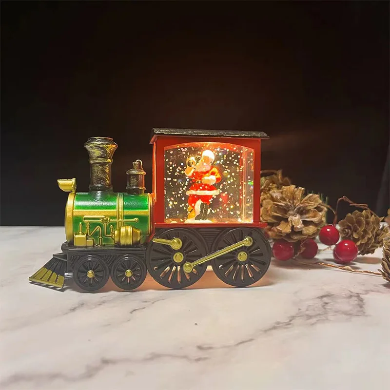 Wholesale New Products Train Shine Inside Creative Christmas Ornaments