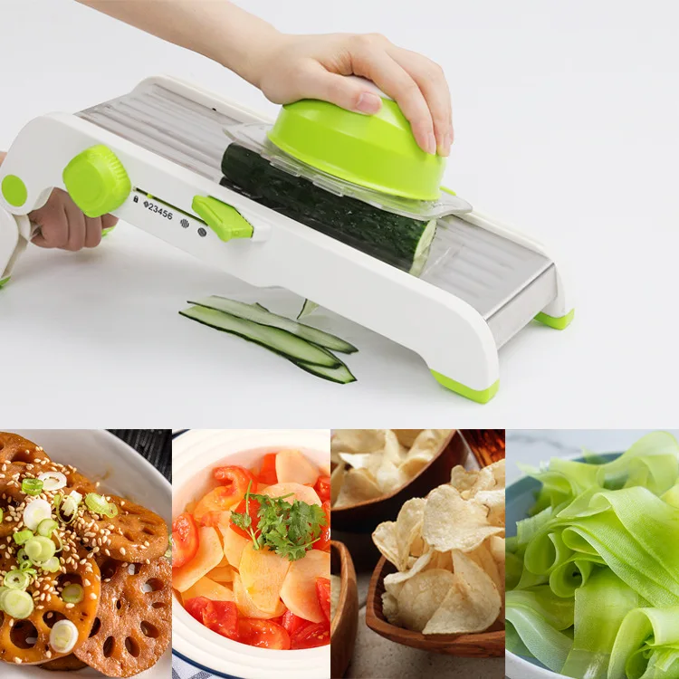 Smart Mandoline Slicer Grater Vegetable Cutter Adjustable Vegetable Chopper for Both Commercial and Home Use