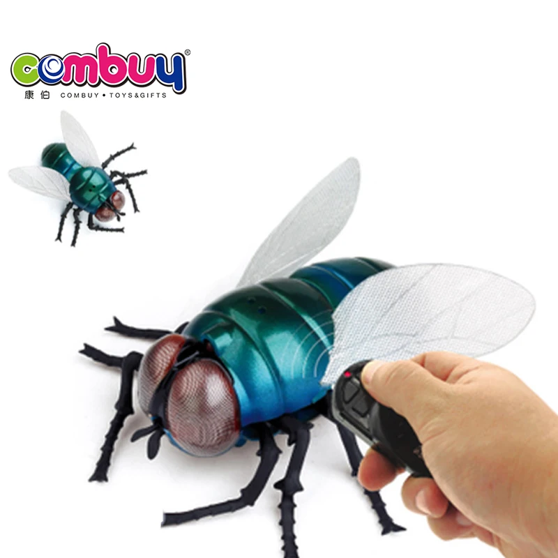 Electric Remote Control Housefly Set with Infrared RC Insect Plastic Toy