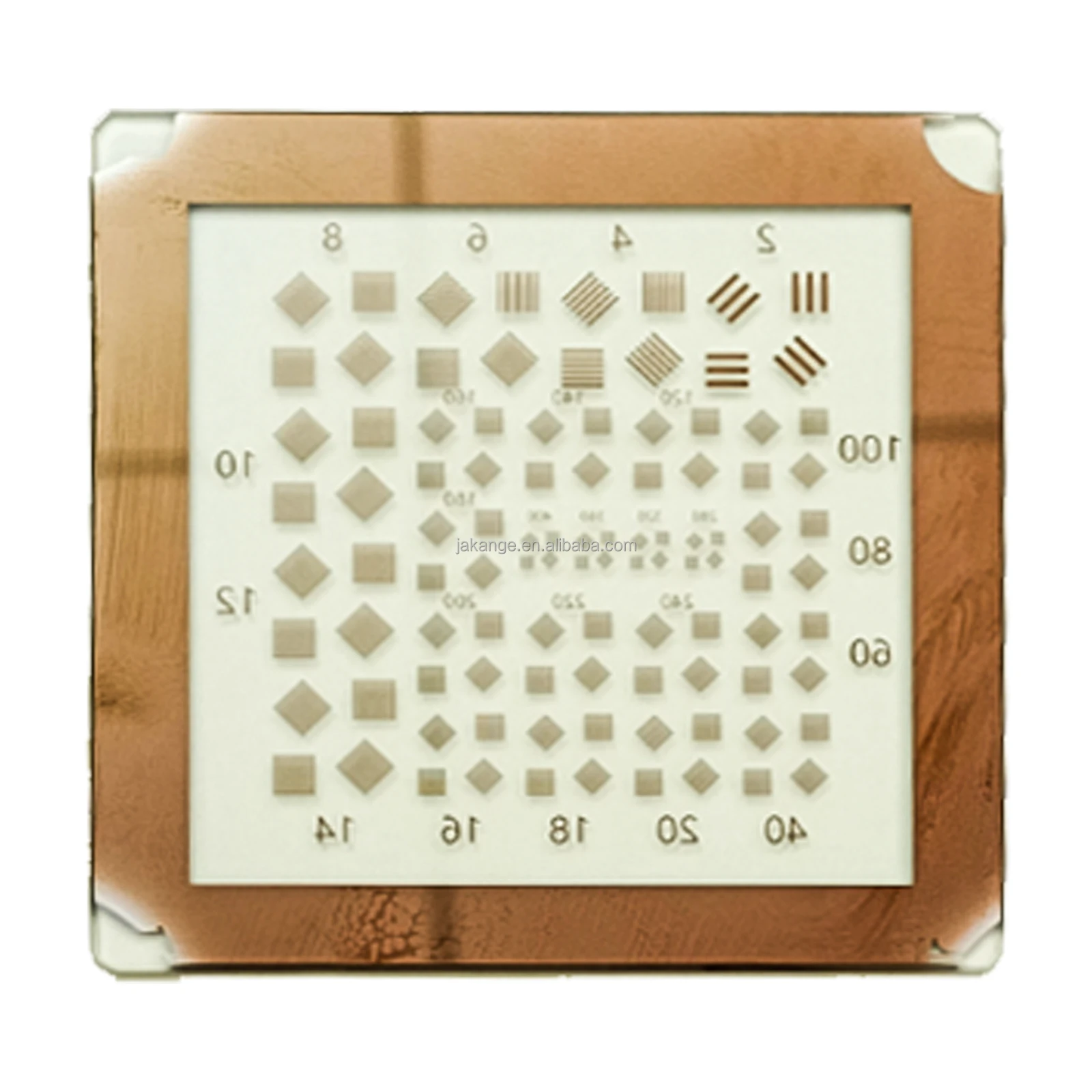 product optical glass reticle optical resolution test board opencv calibration target machine vision halcon circlegrid calibration board-6