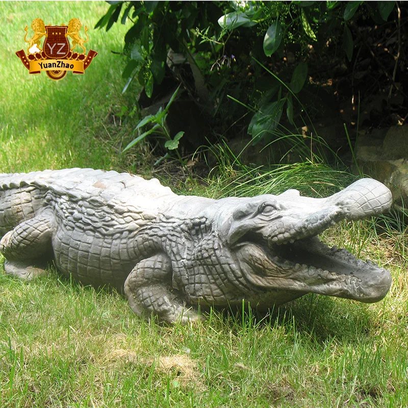 中国風水銅真鍮凶猛なワニ魚ブロンズ動物アート像| Alibaba.com