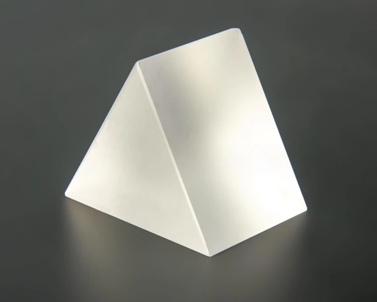 Triangular Prism Gold BK7, B270 Crystal Optical Glass Triangular Rainbow Custom Triangle ...
