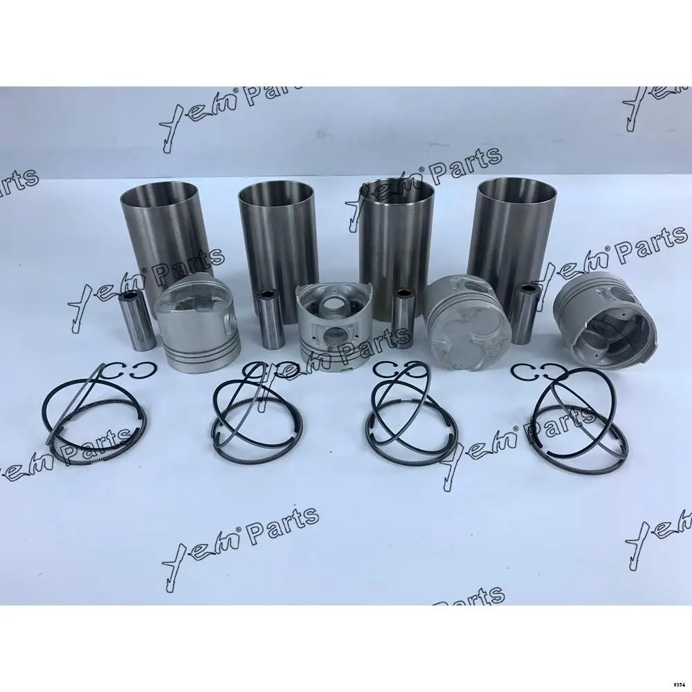 4D56 Engine Cylinder Liner Kit With Piston Rings Set Sleeve for Mitsubishi