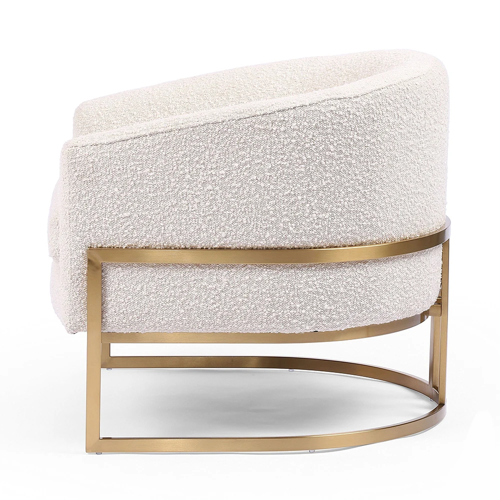 High quality modern velvet design living room furniture lounge accent arm chair salon sofa 4 pieces waiting chairs