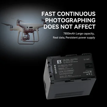 FB 7850mAh Li-ion DV Digital Video Camera Battery for JVC SSL-JVC70U GY-HM650 GY-HM600 GY-LS300 GY-HM200 detail image