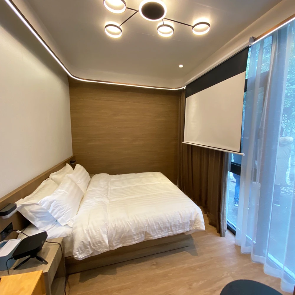 Modern Design Modular Prefab Houses Living Room Garden Pod Living Container Homes Apple Cabin