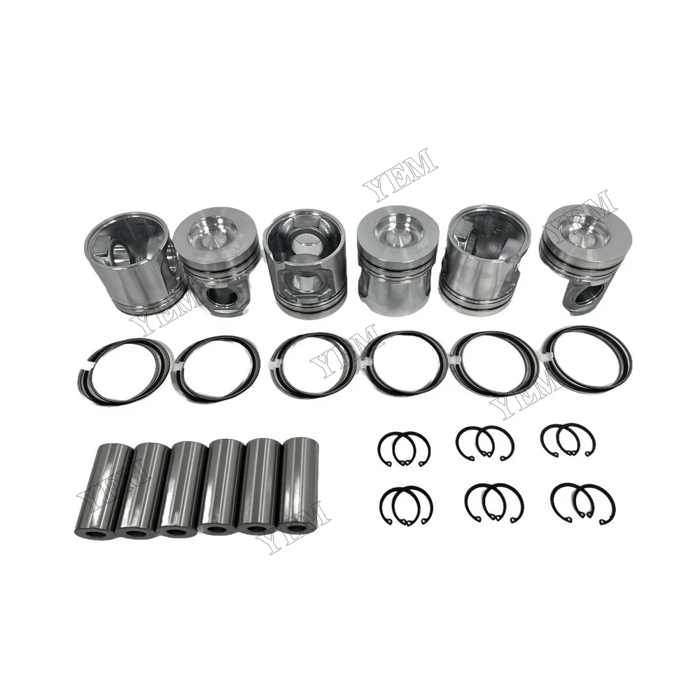 For Volvo D7D Engine Pistons With Piston Rings Engine Parts 4