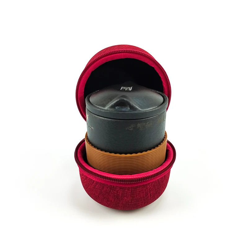 EVA Carrying Box Shockproof Tea Set Organizing Case Portable Travel Teacup Carrier