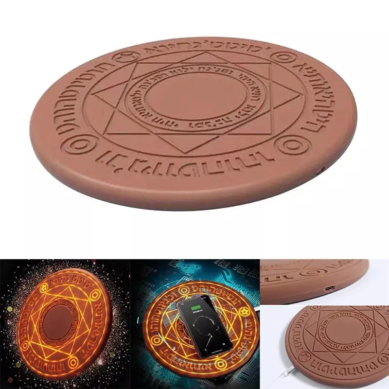 Universal Qi Fast Charging Wireless Charger 10W Glowing Magic Wireless Charger for IPhone 12 Xiaomi Mobile Phone