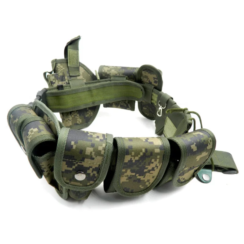 Wear-resistant Outdoors Security Training Multi Functional Belt Multifunctional Security Camouflage Waist Belt
