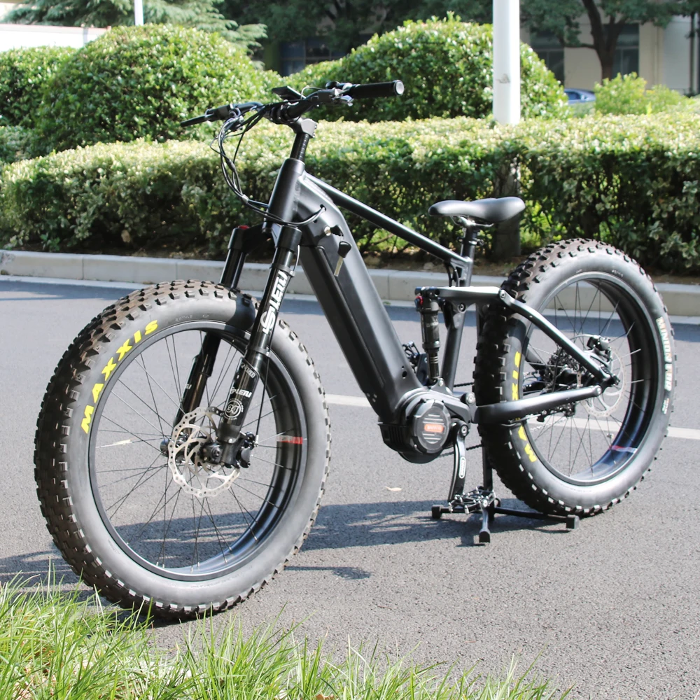 New Best V W Mid Drive Ebike Full Suspension Bafang Ultra G Mountain Electric Fat Bike