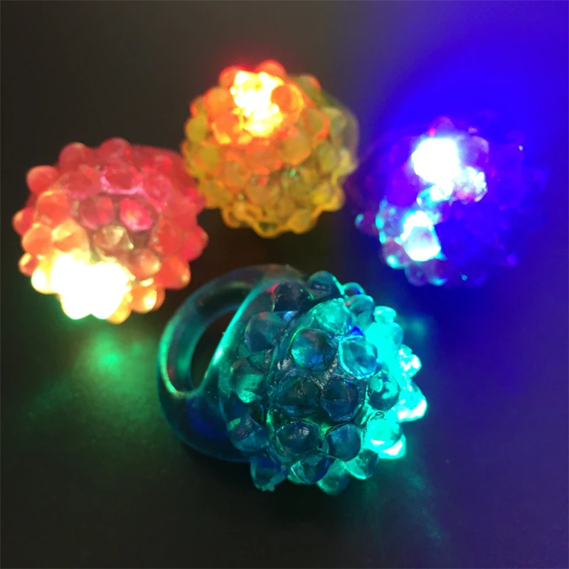 Glowing Luminous Rings Led Light Up Rings Glow Party Favor Toy Flash ...