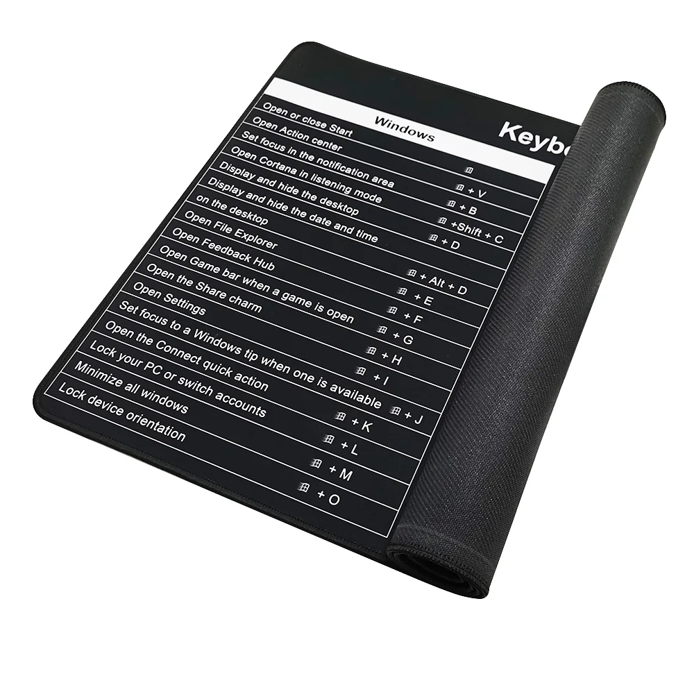 Windows 11 Shortcut Key Mouse Pad Desk Mat For Mouse Pad Working And