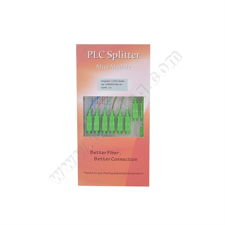 UT-King Factory FTTH 1*5 1x5 Uneven 80:20 Fiber Optic Mini Type Divisor PLC Splitter with SC UPC/APC Connector 1:5 PLC Splitter