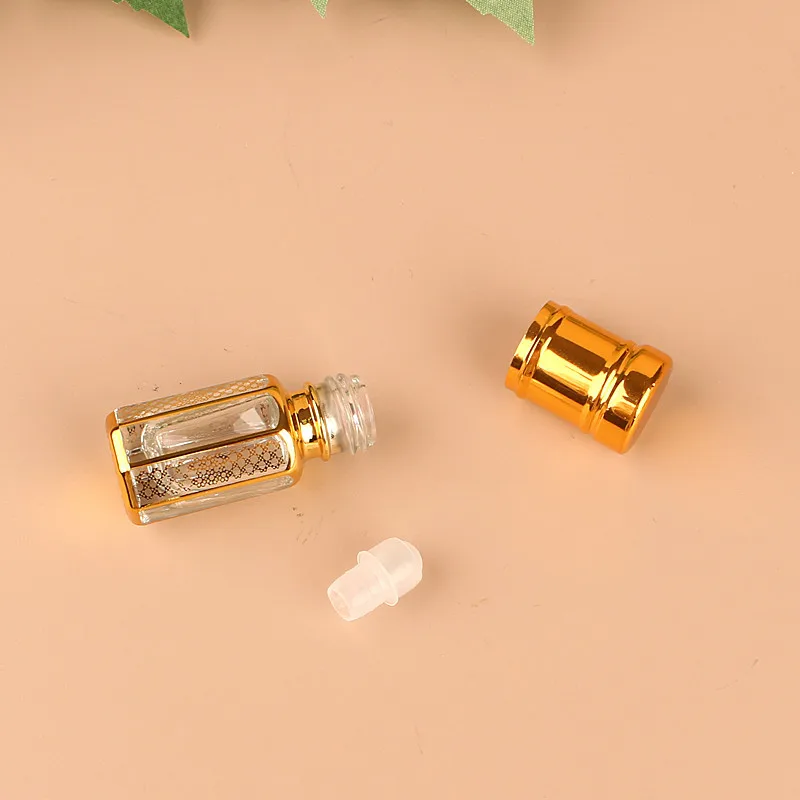 Luxury 3ml 6ml 12ml UV Coated Perfume Roller Bottle Essential Oil Vials Dubai Perfume Bottles Refillable Bottles Arabic Perfumes