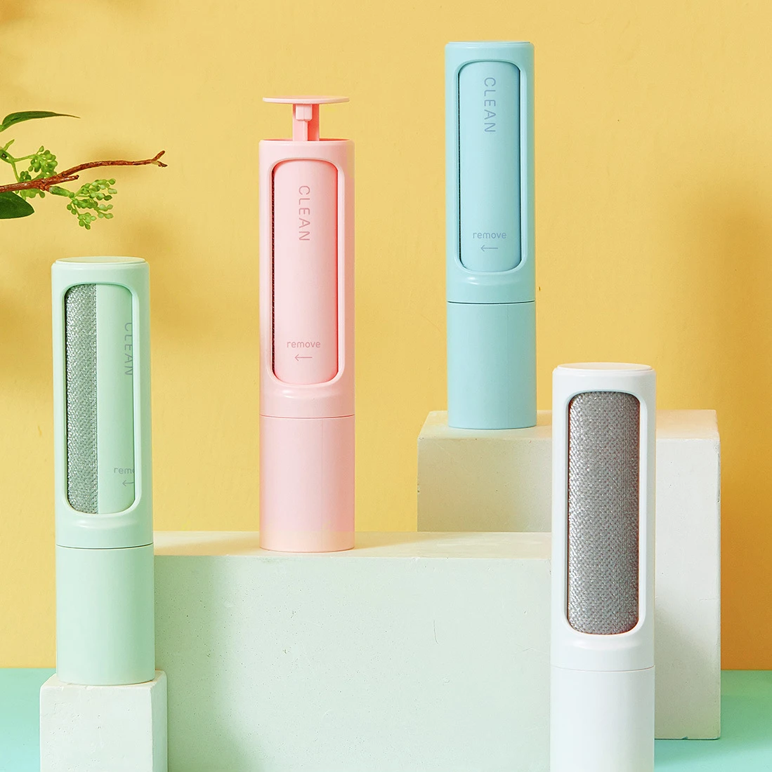 Многоразовая маленькая липкая роликовая щетка для путешествий одежды домашних животных