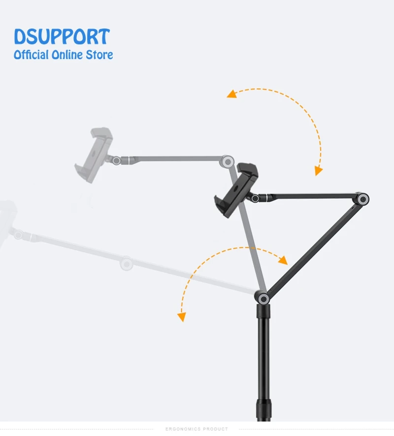 AP-4P Top View Aluminum Desktop Stand for Tablets & Phones
