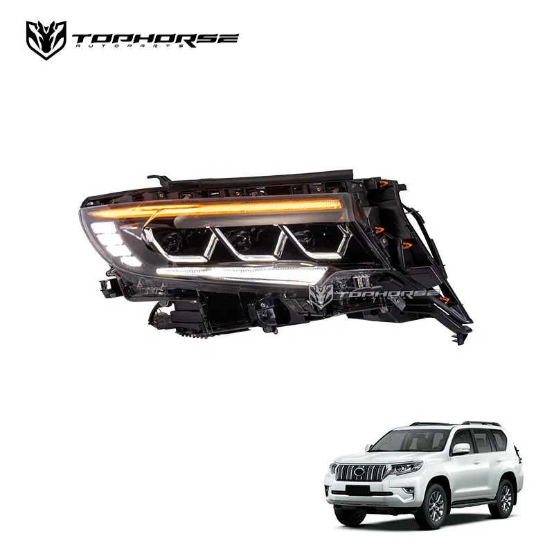 トヨタ ランドクルーザー プラド 150用 3レンズLEDヘッドライトセット