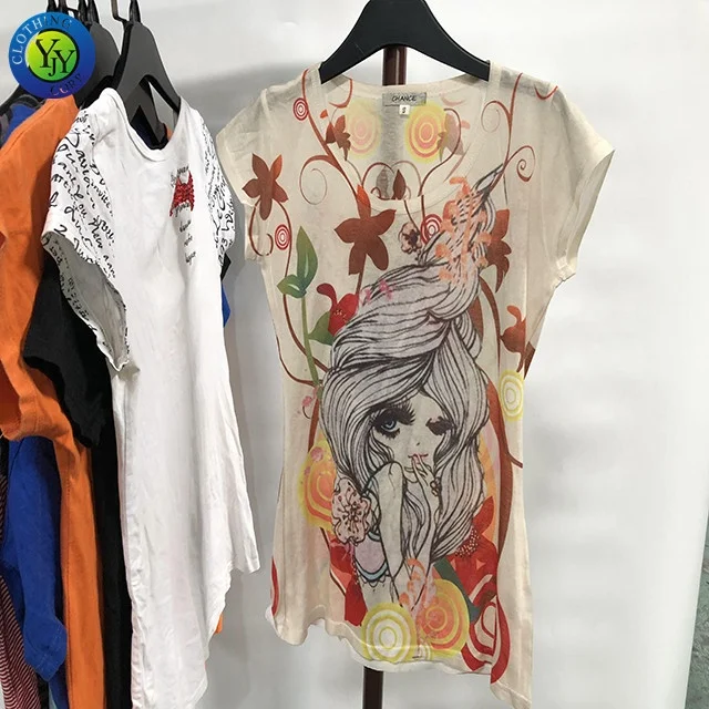Used Clothing Ladies T-shirts Short 