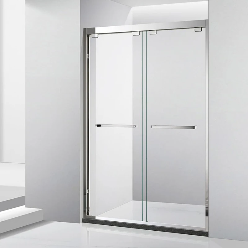 Customization Hotel Shower Partition Bathroom Sliding Shower Door Framed Tempered Glass Shower Enclosure