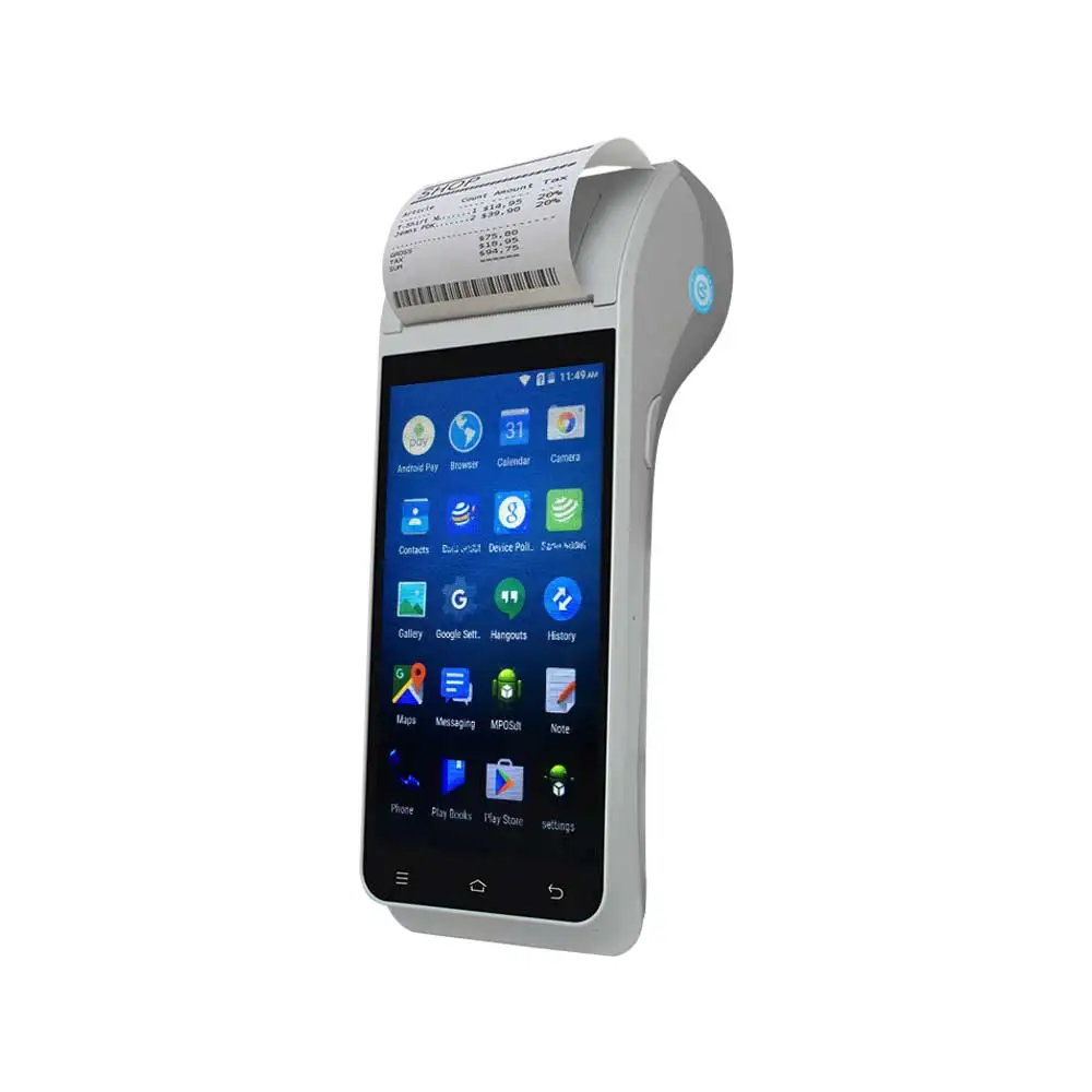 posレジ ZCS Z91 Android POS System with 58mm Thermal Printer - Ideal Cash