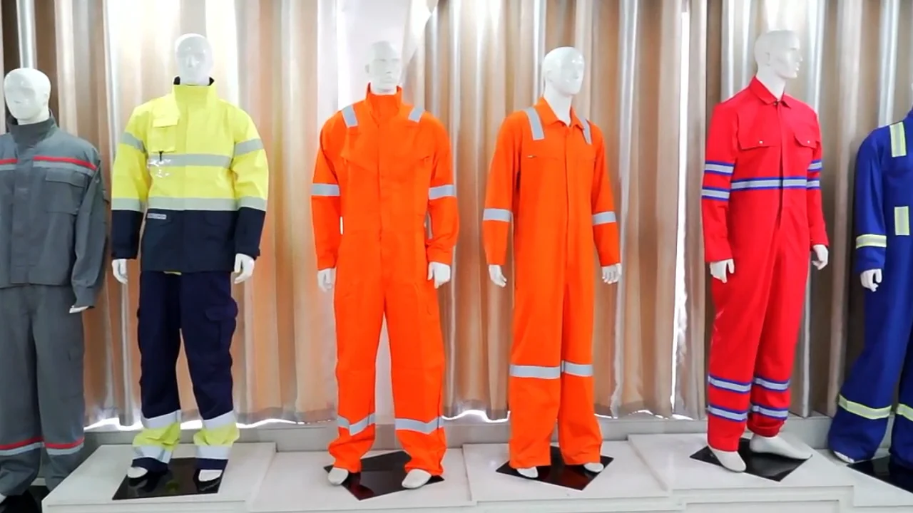 Industrial Safety Clothing Antistatic Fire Resistant Custom Logo Work
