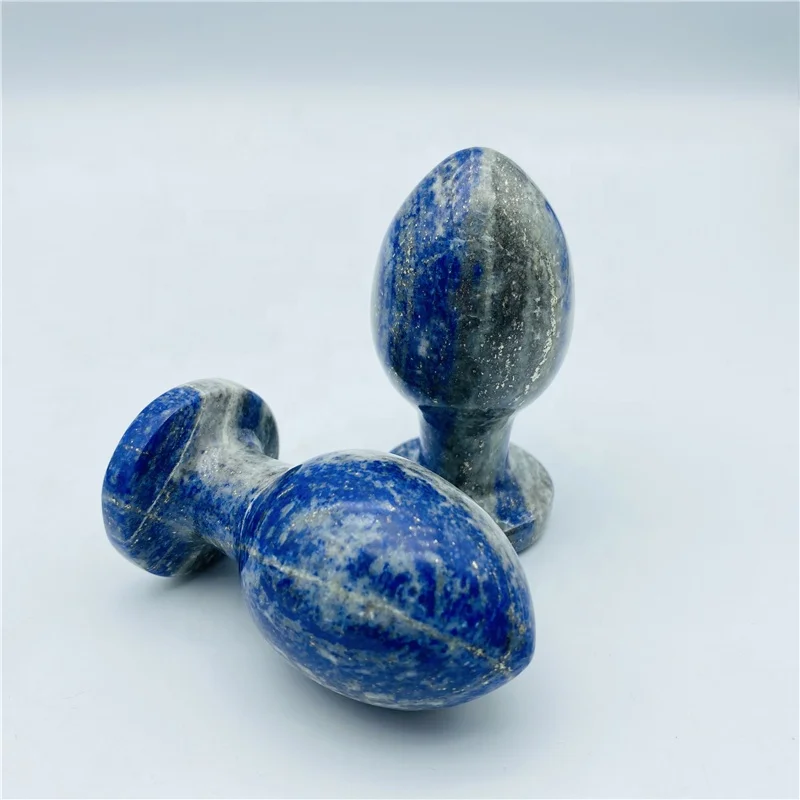 Wholesale Natural Crystals Healing Lapis Lazuli Anal Plug Sex Toy Butt Plugs
