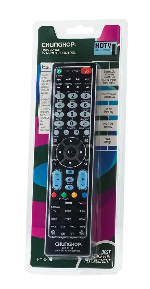 Mando A Distancia Universal Rm1919e Para Tv Sankey,Tv Hd Con Teclas De