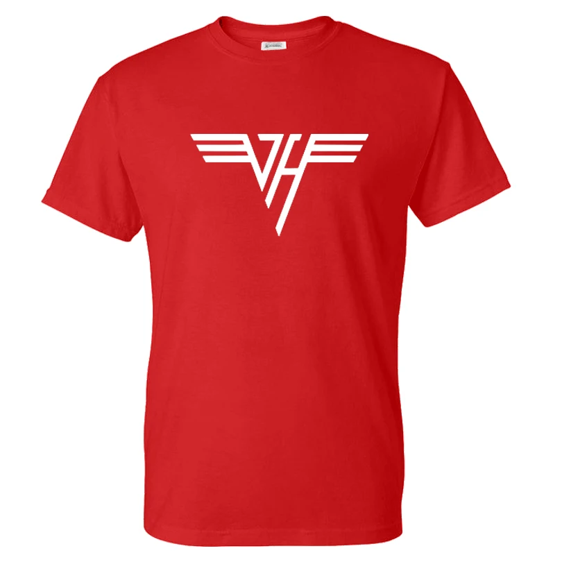 Rock Off Van Halen Classic Red Logo Ufficiale Uomo Maglietta